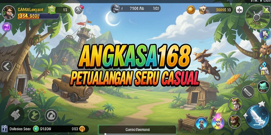 Tampilan gameplay seru ANGKASA168 yang penuh warna.