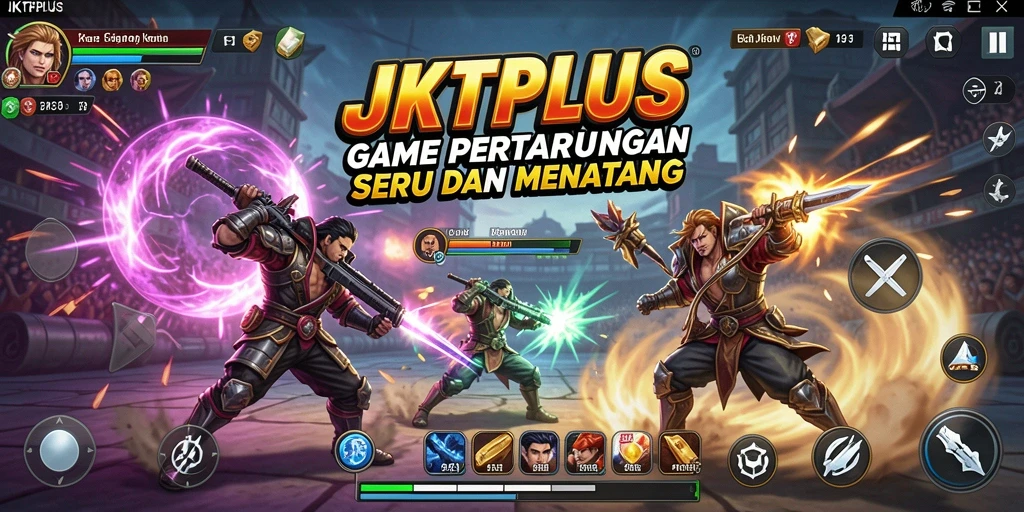 Tampilan gameplay JKTPLUS yang penuh aksi dan adrenalin.