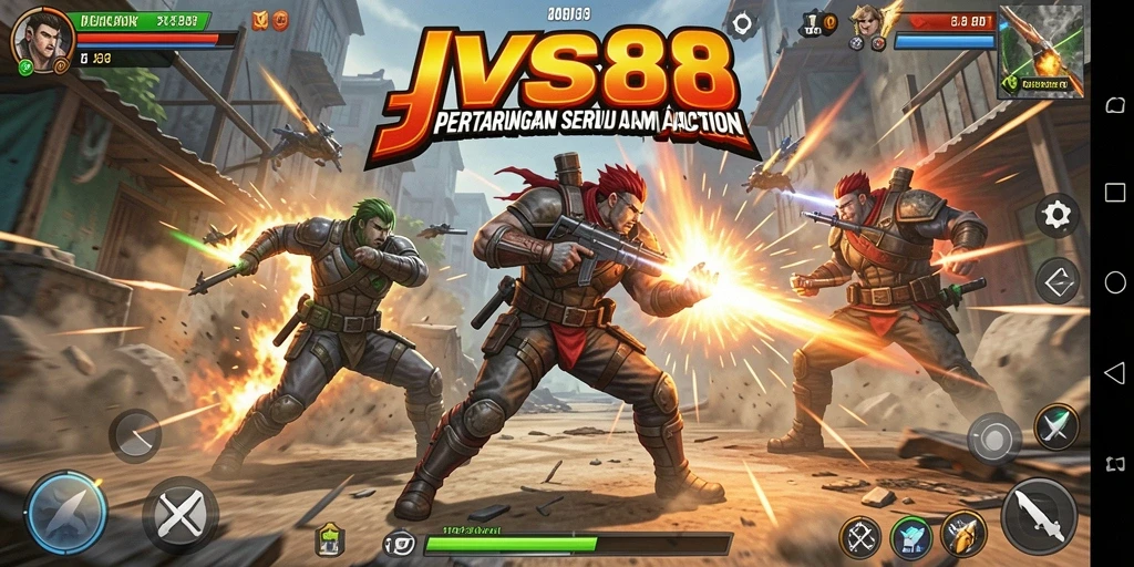 Tampilan seru gameplay JVS88 yang penuh aksi.
