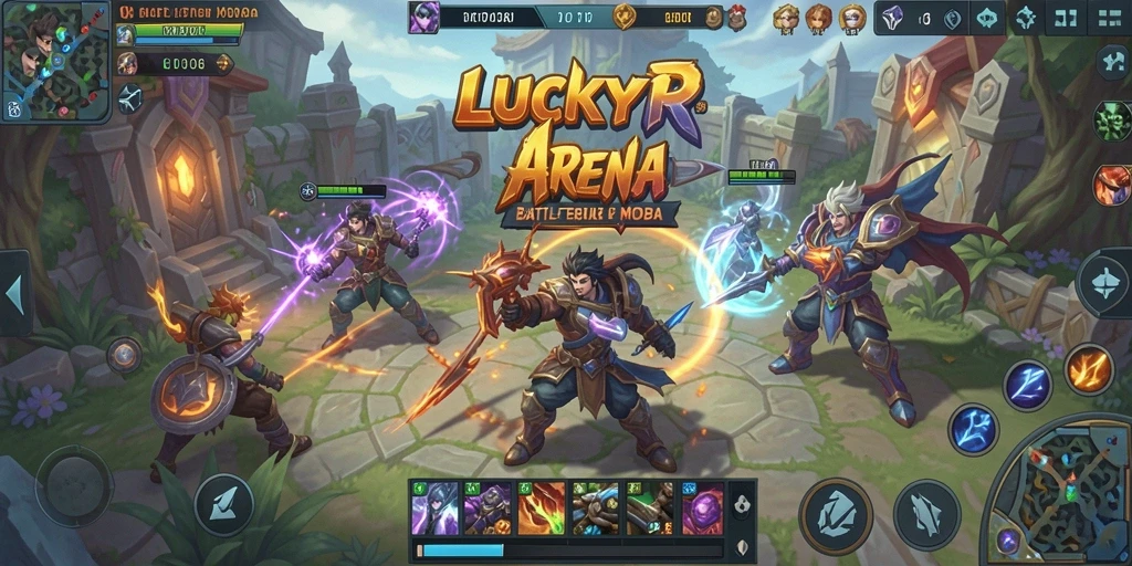 Tampilan gameplay seru dan mendebarkan di LUCKYRP.