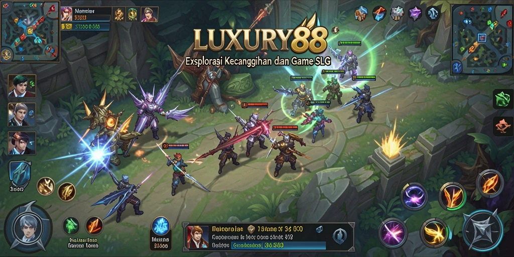 Tangkapan layar utama LUXURY88 menunjukkan aksi seru dalam gameplay SLG.