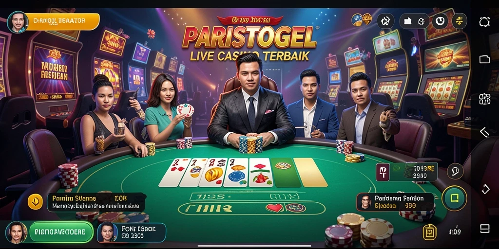 Tampilan menarik dari gameplay Live Casino di PARISTOGEL.