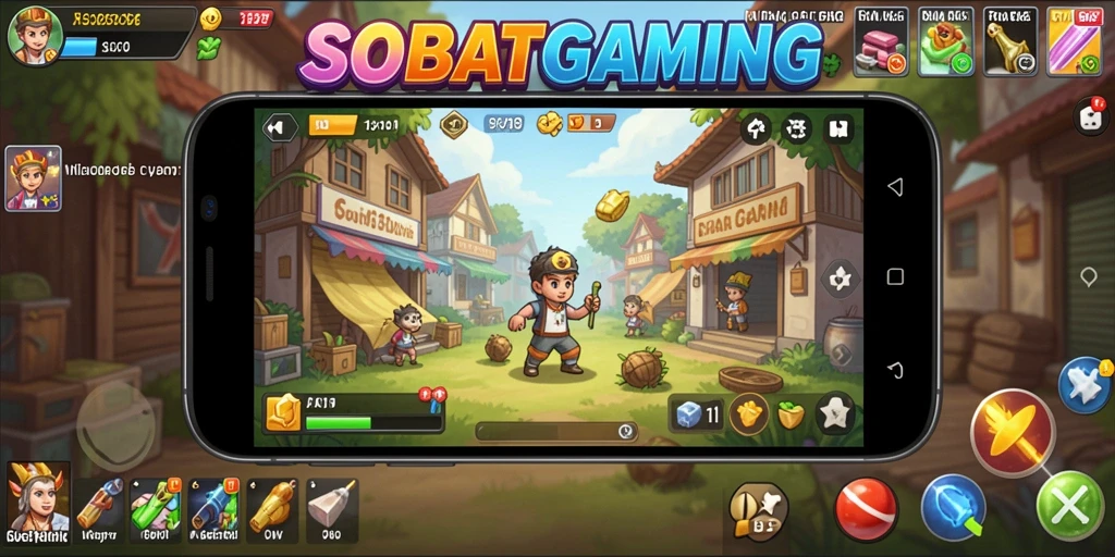 Screenshot menunjukkan gameplay seru dan karakter menarik di SOBATGAMING.